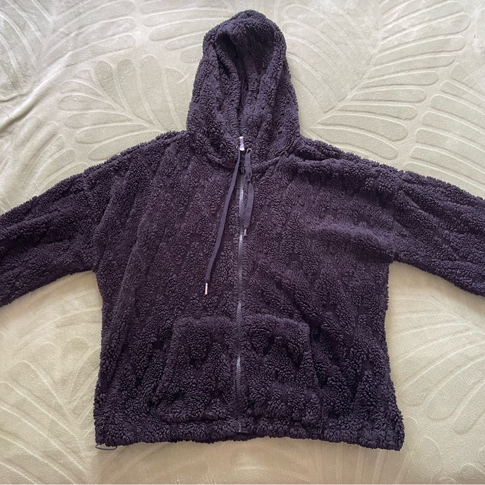 Cozy Black Sherpa Hoodie